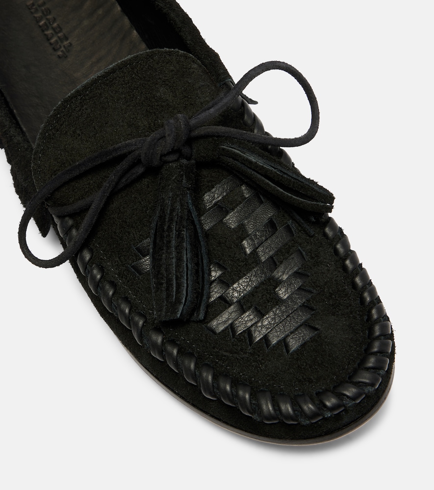  Isabel Marant Isabel Marant Fitza Fringed Suede Moccasins 