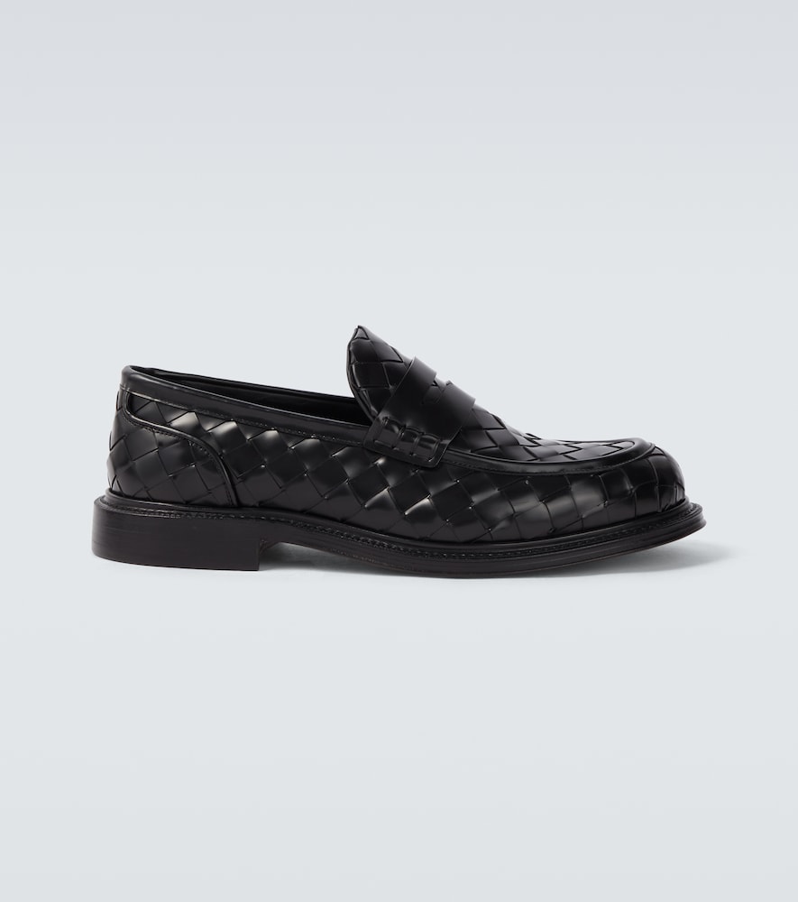 Bottega Veneta James Intrecciato leather penny loafers