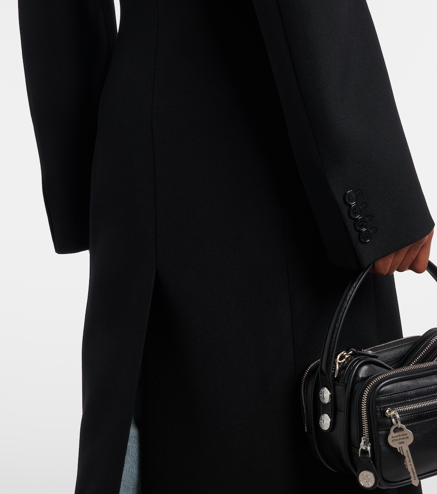  Acne Studios Acne Studios Double-breasted Peplum Wool Coat 