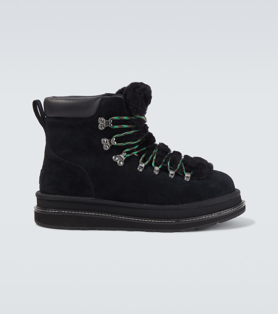 Sacai x UGG - Stivaletti in suede e shearling