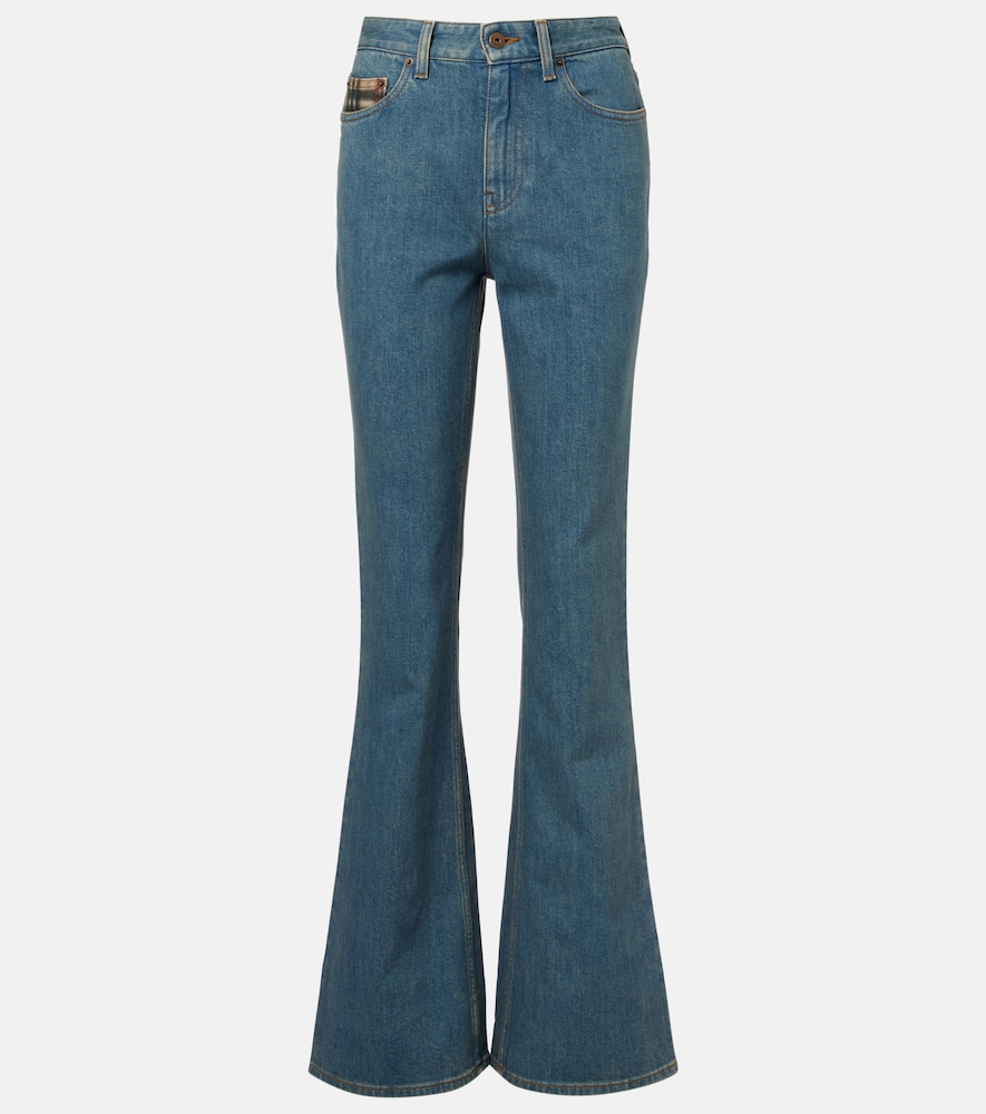 Burberry Check flared jeans