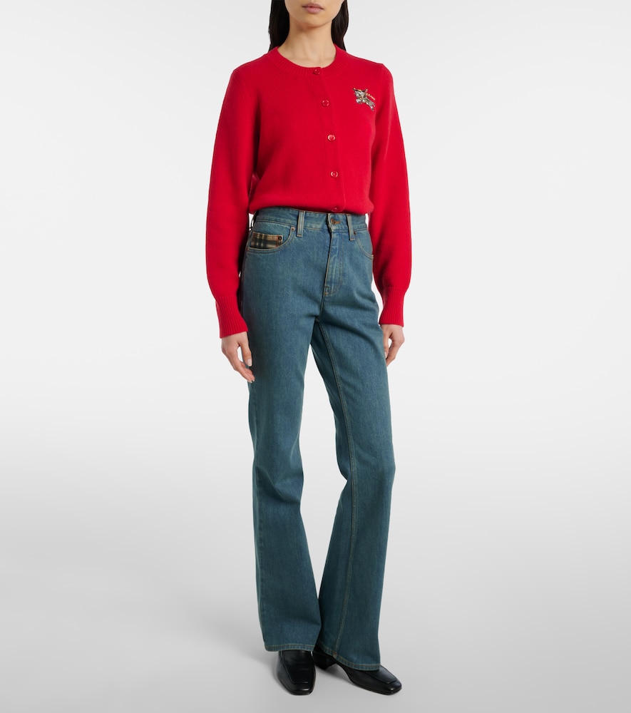  Burberry Burberry Jeans Flared Con Burberry Check 