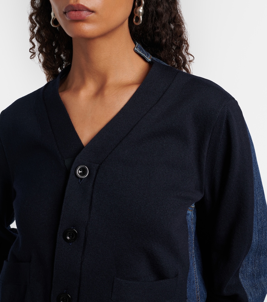  Sacai Sacai Cardigan Aus Einem Baumwollgemisch 