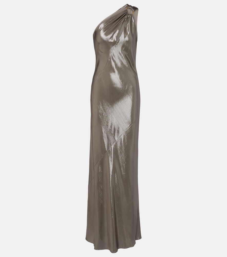 Max Mara Odissea one-shoulder lamé gown