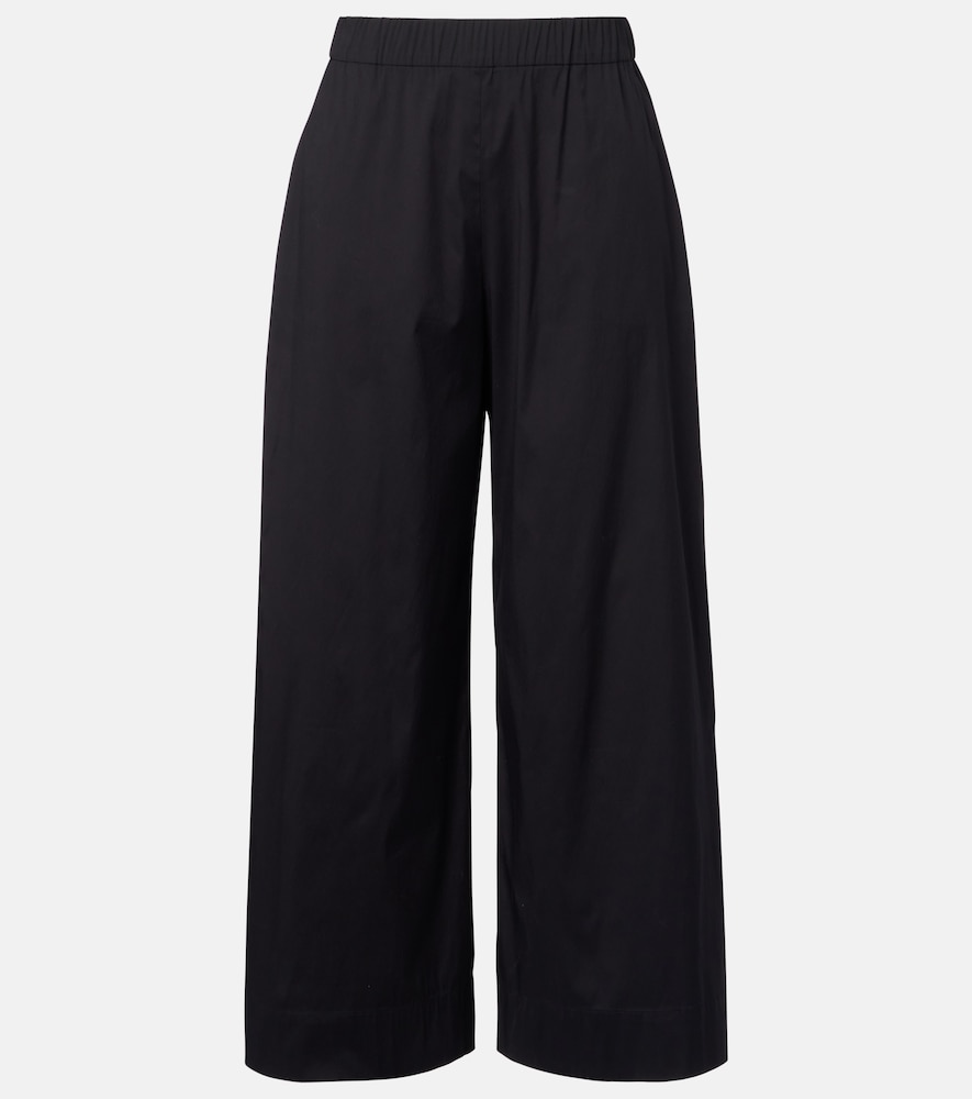 Max Mara Pece cropped cotton-blend wide-leg pants