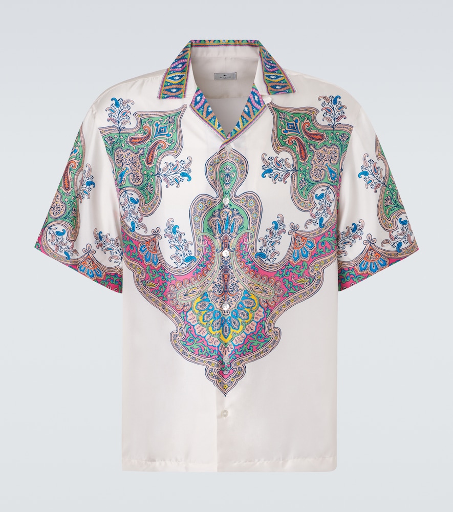 ETRO Etro Paisley silk twill bowling shirt　Etro ペイズリー シルクツイル ボーリング シャツ