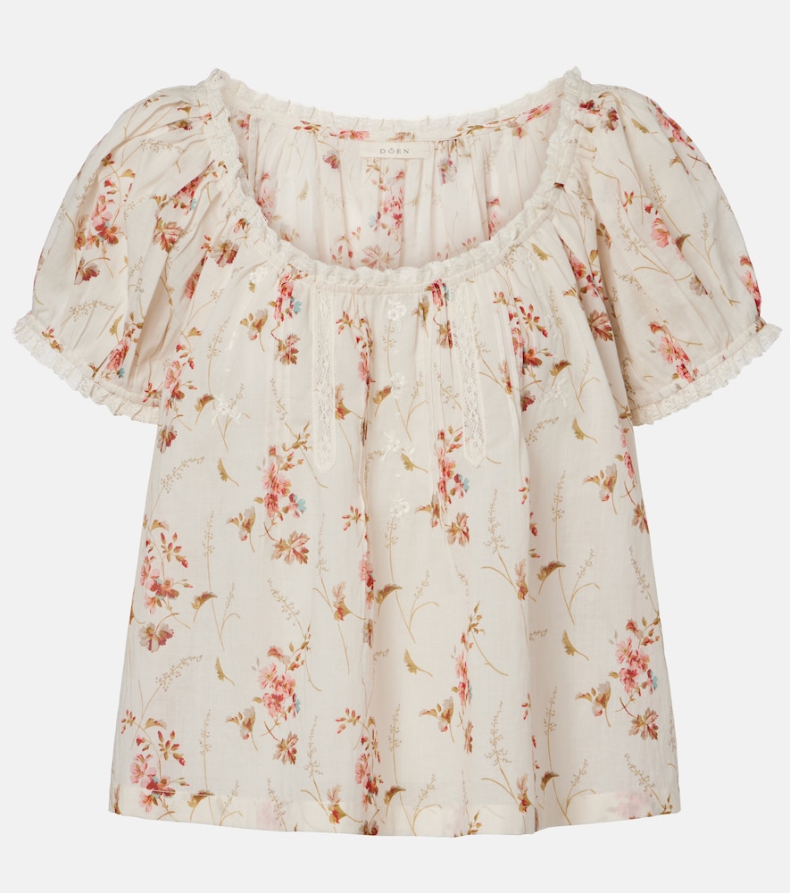Doen Dôen Frederica floral cotton top