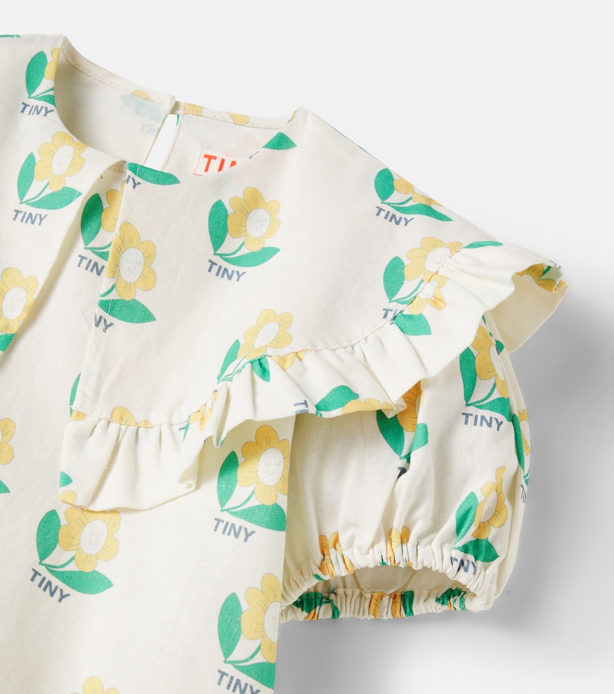  Tinycottons Tinycottons Kleid Tiny Flower Aus Leinen Und Baumwolle 