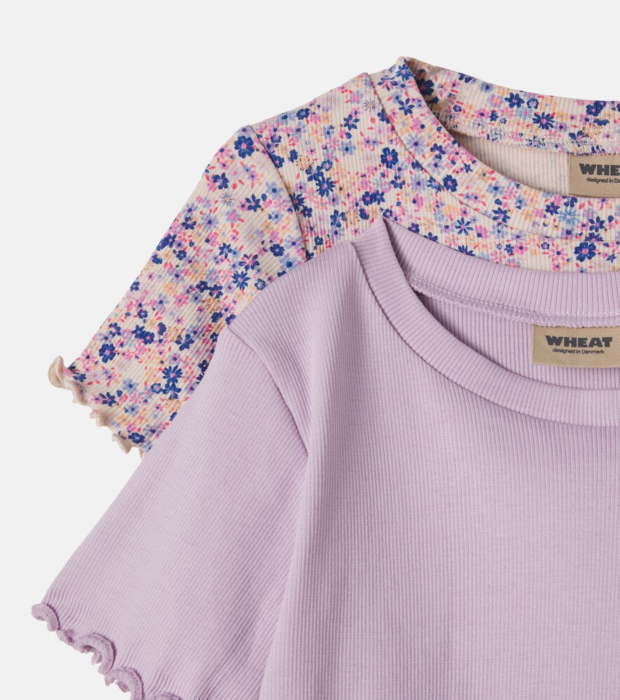  Wheat Wheat Set Alicia Aus Zwei T-shirts Aus Rippstrick 