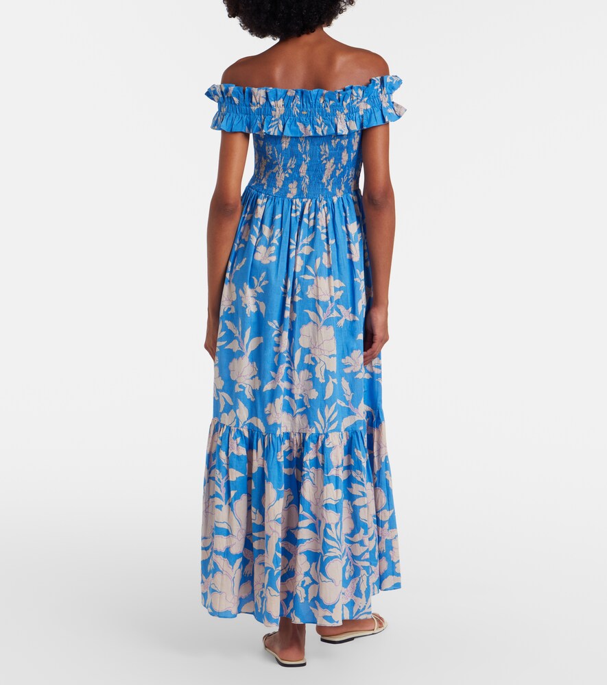  Poupette St Barth Poupette St Barth Maxikleid Suzanne Aus Baumwollmusselin 