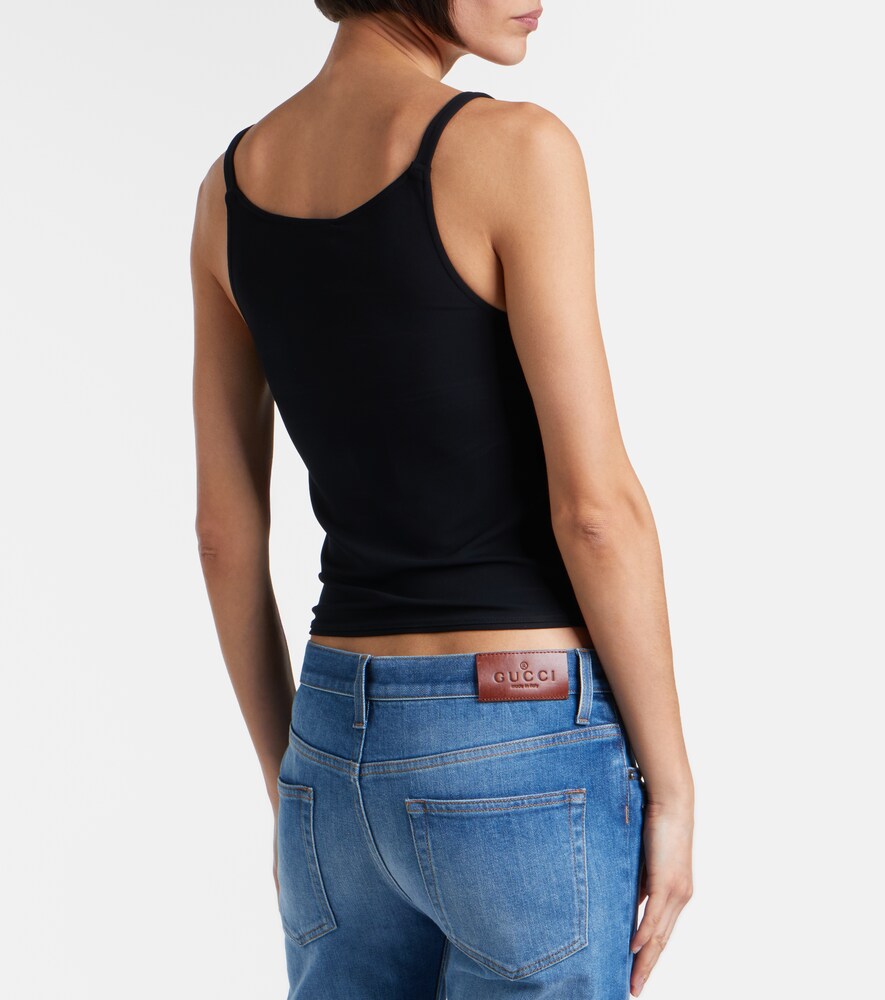  Gucci Gucci Horsebit Crãªpe Jersey Tank Top 