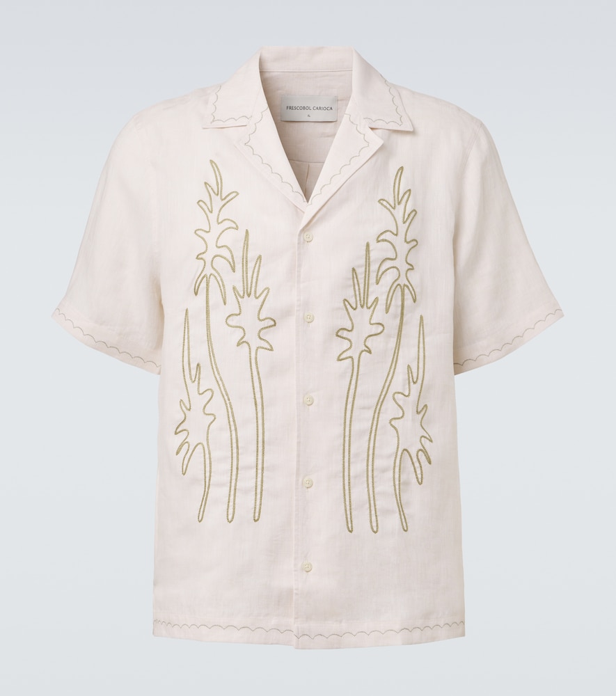 Camicia Alvs in lino con ricamo