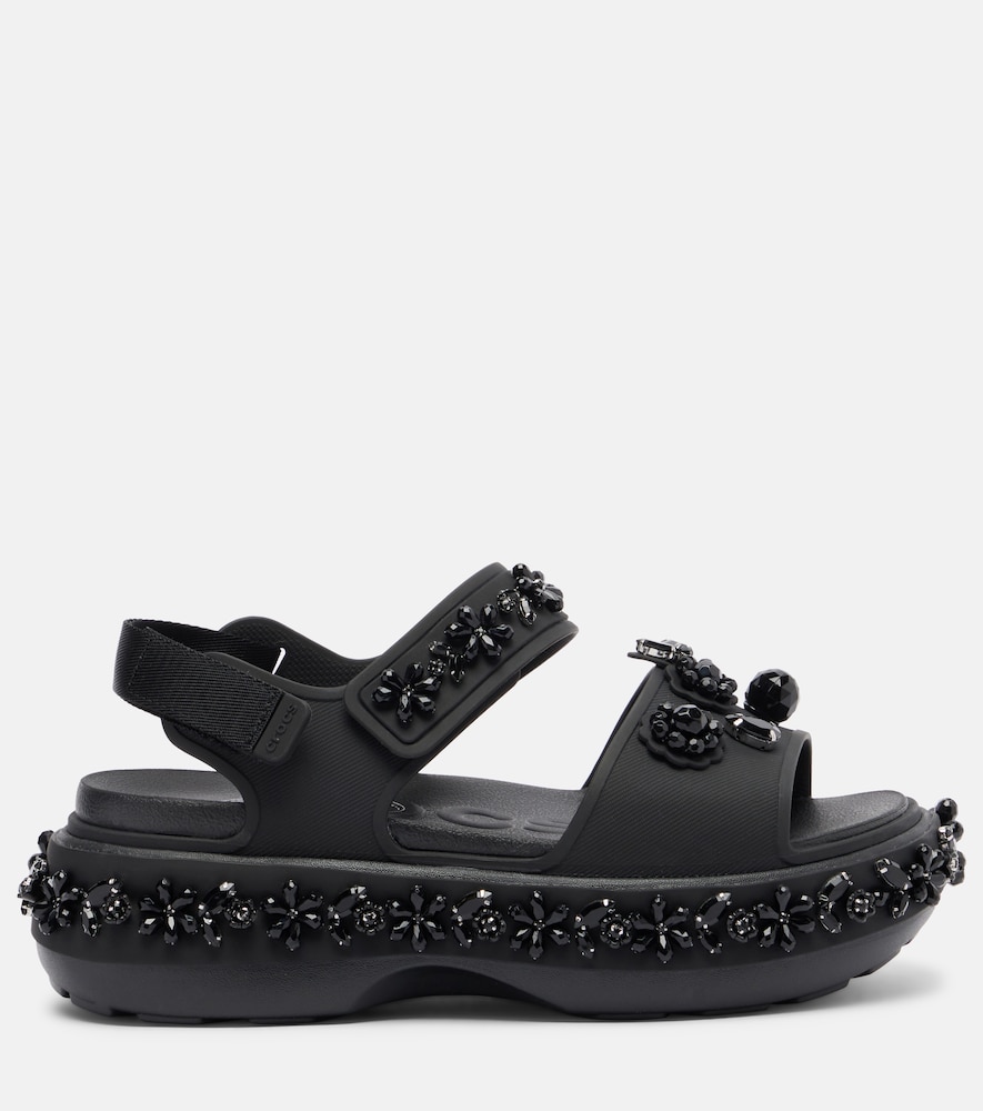  Simone Rocha Simone Rocha X Crocs Embellished Platform Sandals 