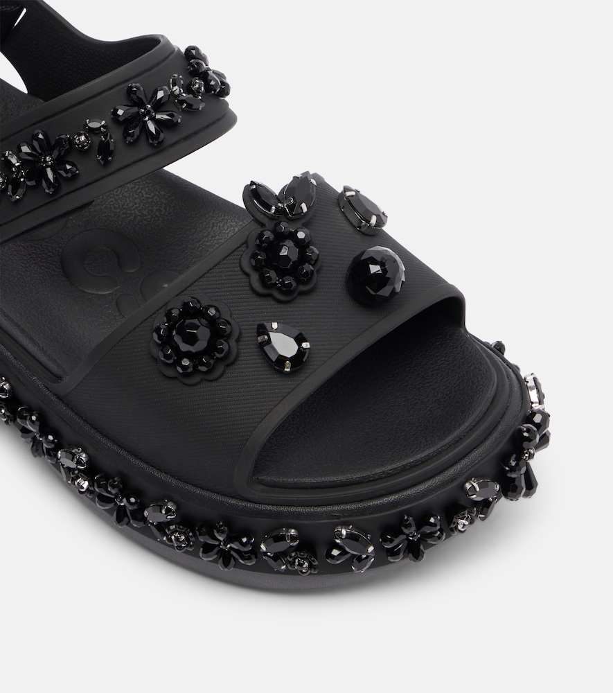 Simone Rocha Simone Rocha X Crocs Embellished Platform Sandals 