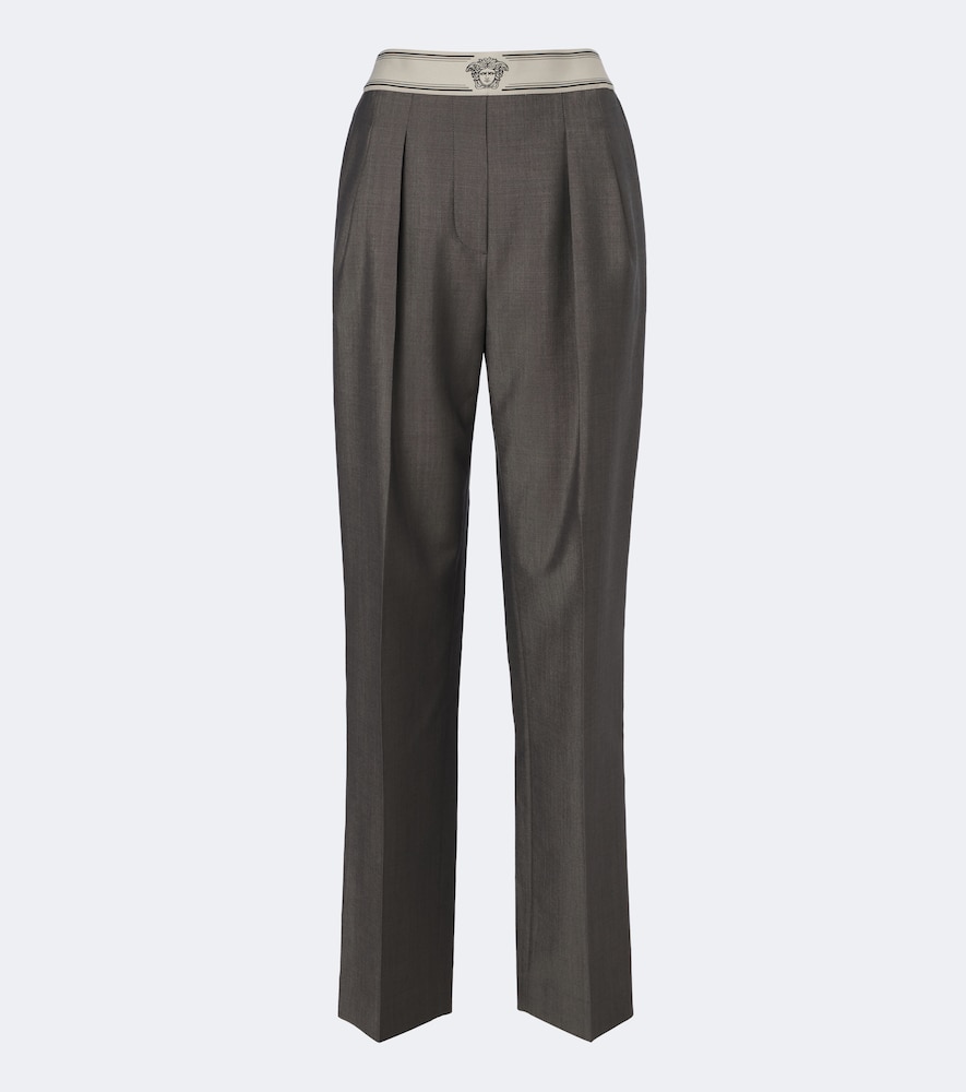 Versace Wool and mohair straight pants | Thumbnail 7