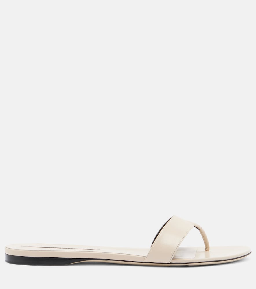  Christen Christen Helix Leather Thong Sandals 