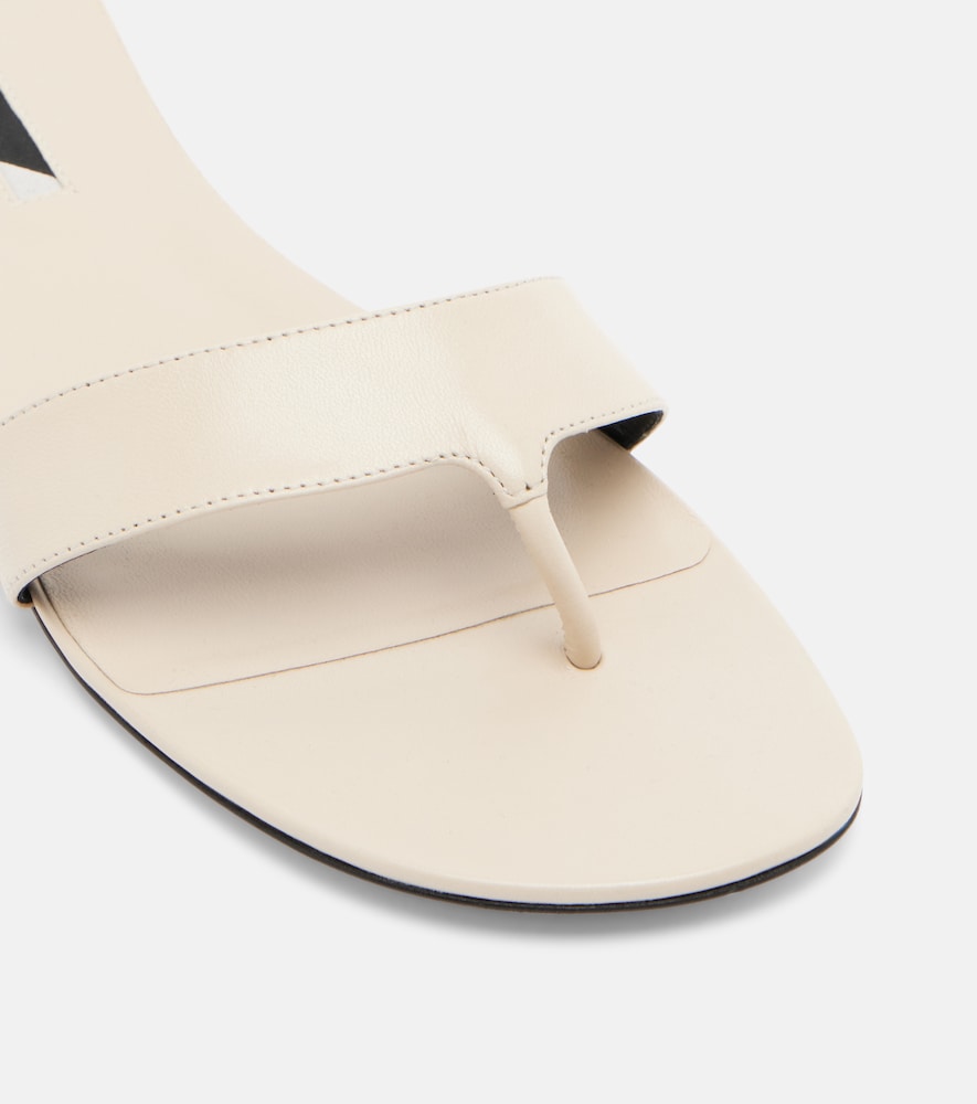  Christen Christen Helix Leather Thong Sandals 