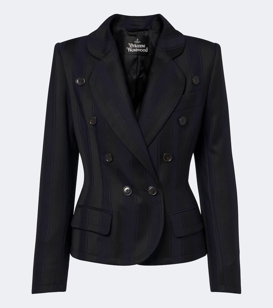 Blazer Georgia in lana vergine a righe