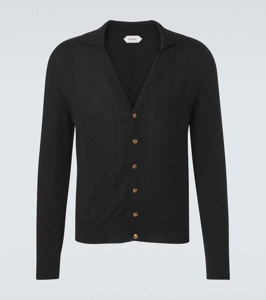 Versace Cardigan Greca en soie mlange 1400 €