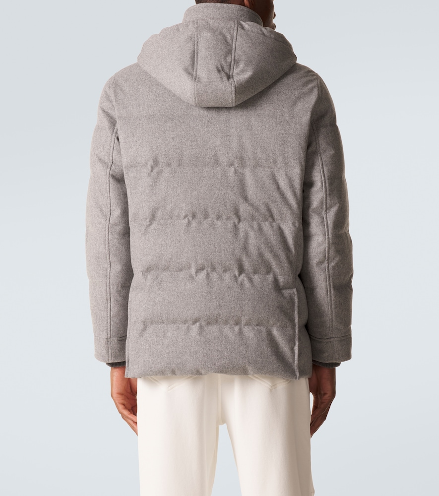  Brunello Cucinelli Brunello Cucinelli Wool Flannel Down Jacket 