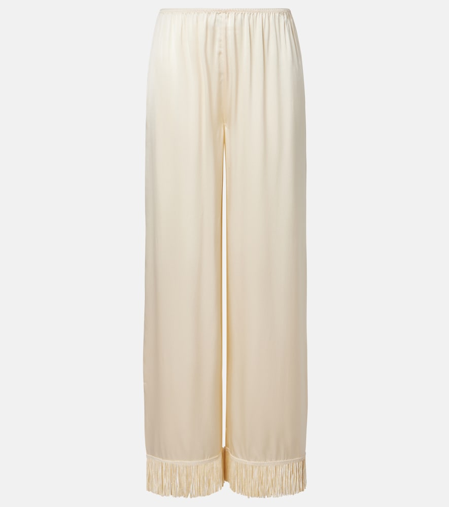 Doen Dôen Lavon fringed silk satin wide-leg pants | Thumbnail 7 Doen Dôen Lavon fringed silk satin wide-leg pants | Thumbnail 7