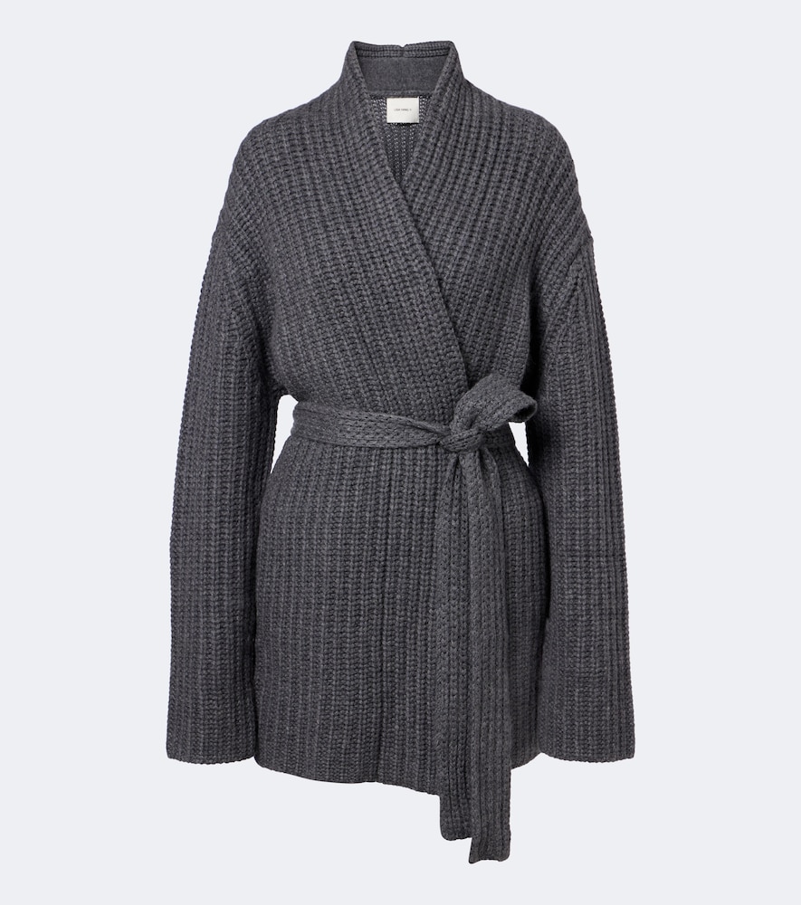 Cardigan Jacqueline in cashmere a portafoglio