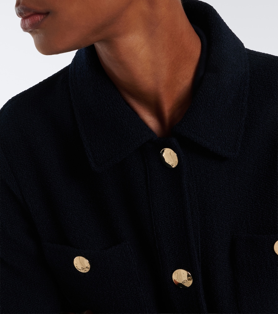 'S Max Mara Wool And Cotton-Blend Jersey Jacket