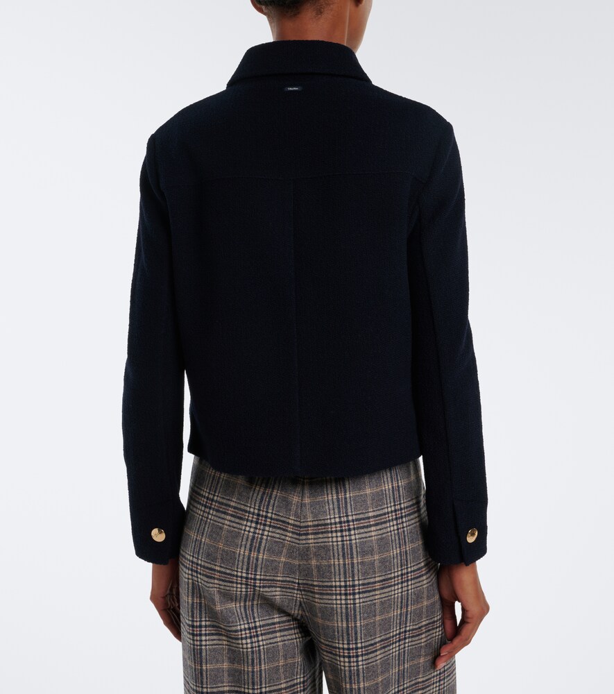 'S Max Mara Wool And Cotton-Blend Jersey Jacket