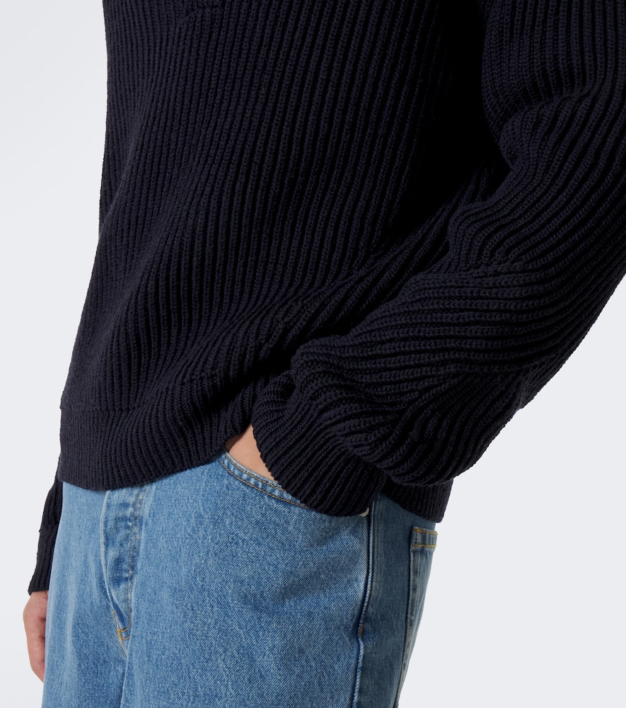 Ribbed-Knit Sweater
