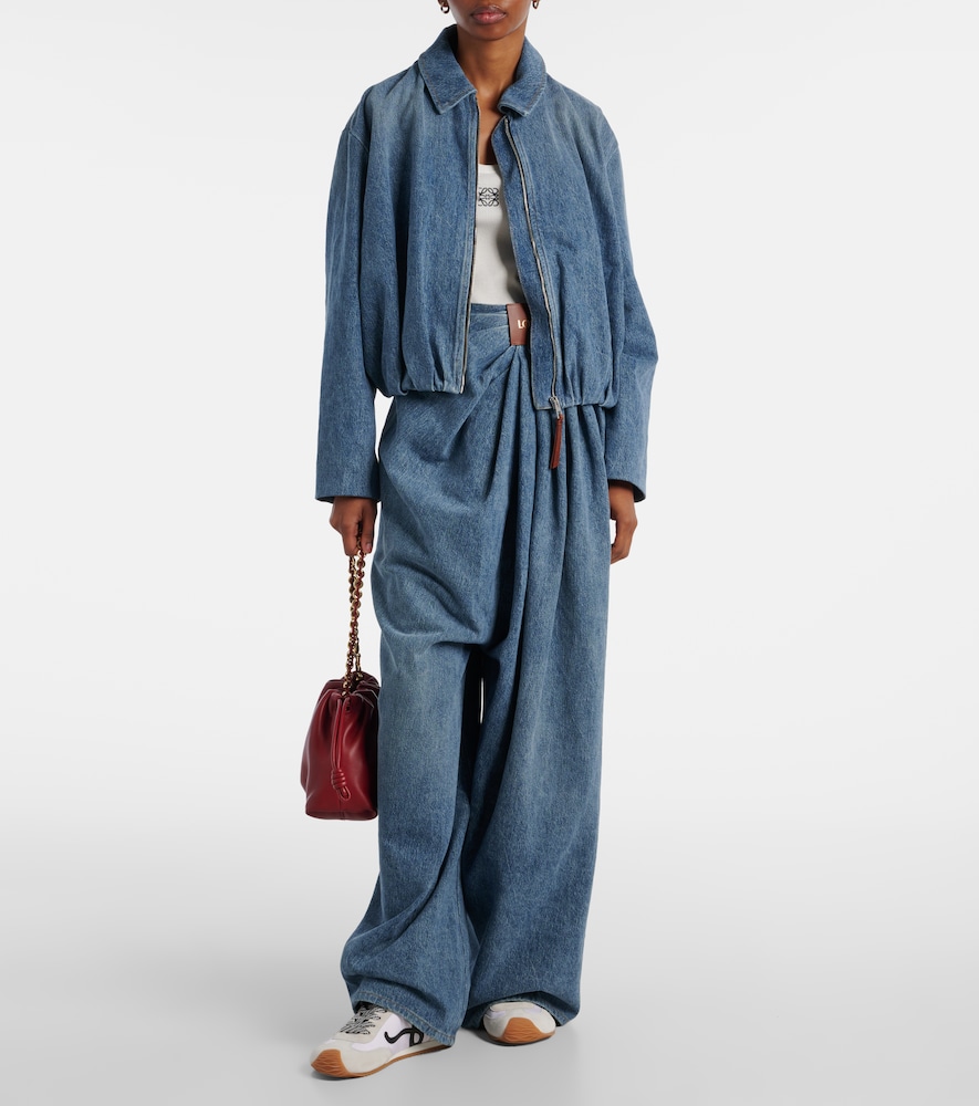 Draped Wide- Leg