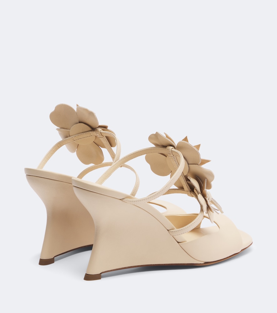 Belara Floral-Appliqué Wedge