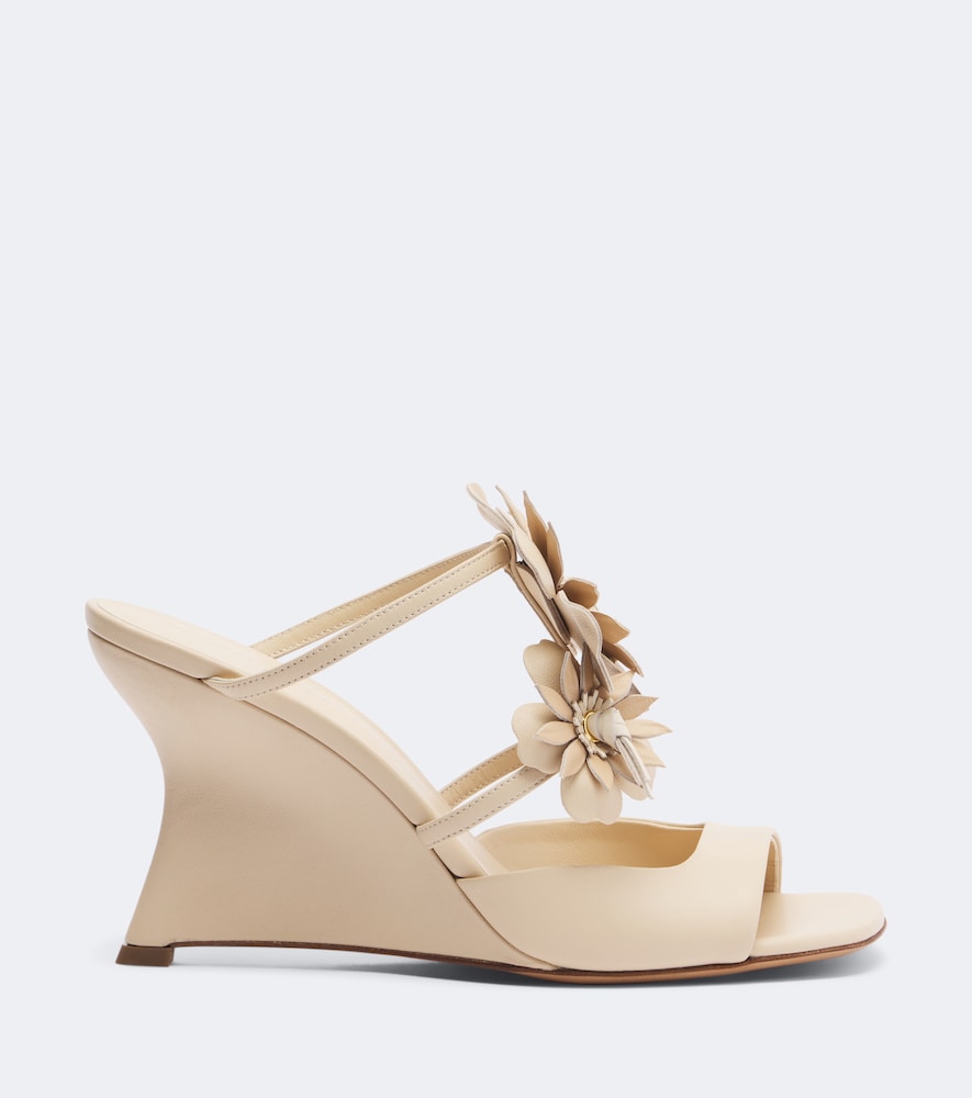 Belara Floral-Appliqué Wedge