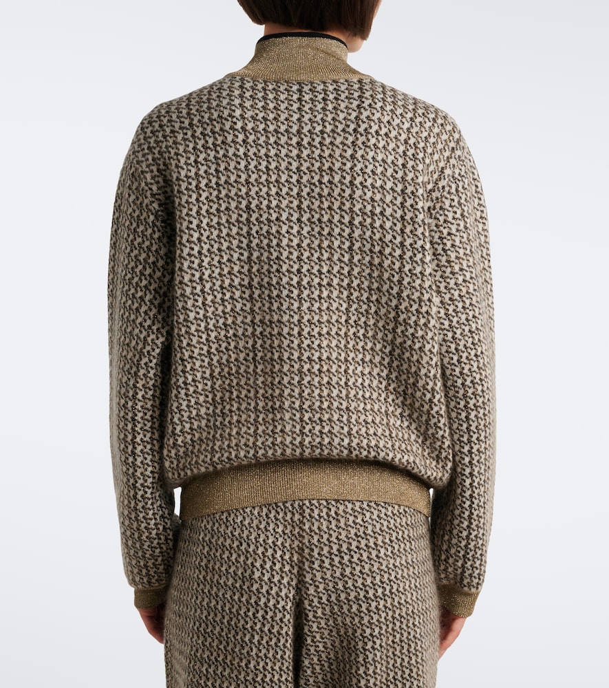 Lamé Mohair, Wool, Cashmere, And Silk-Blend Sweater