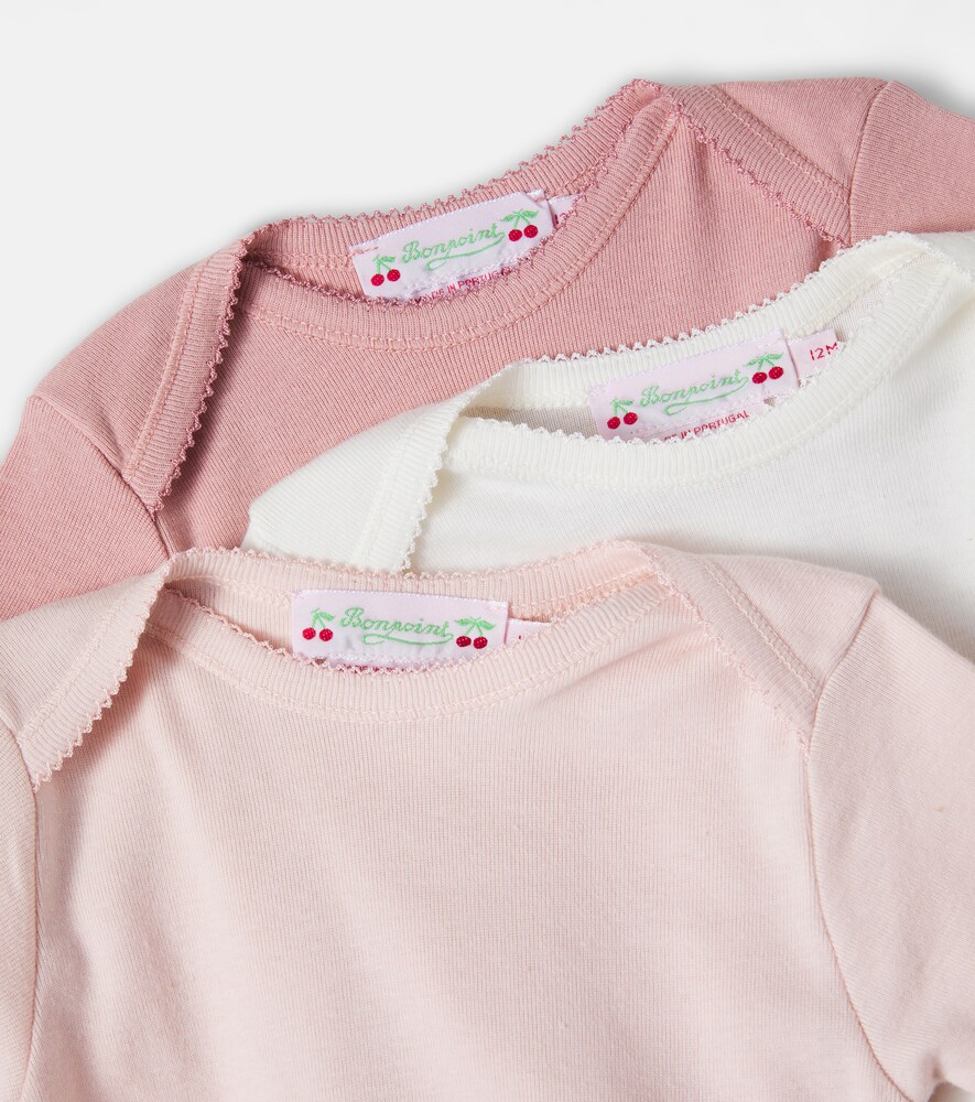  Bonpoint Bonpoint Baby Set Of 3 Cotton Bodysuits 