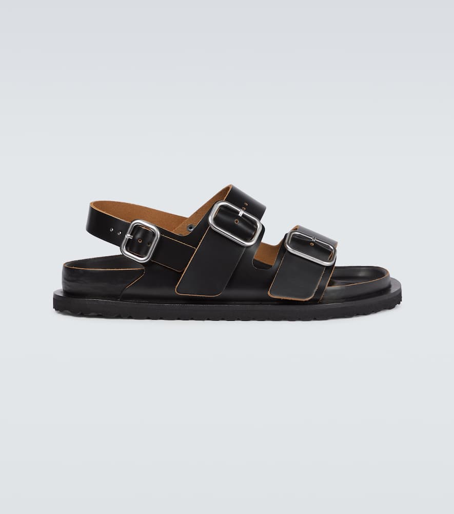 JIL SANDER BIRKENSTOCK X JIL SANDER MILANO LEATHER SANDALS