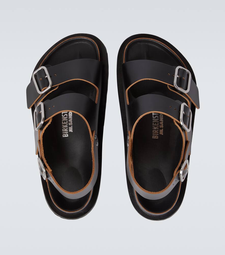 JIL SANDER BIRKENSTOCK X JIL SANDER MILANO LEATHER SANDALS