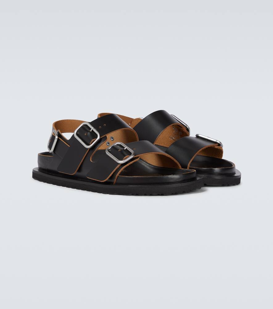 JIL SANDER BIRKENSTOCK X JIL SANDER MILANO LEATHER SANDALS