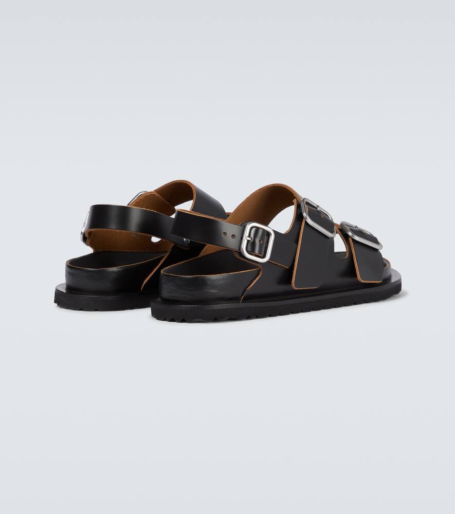 JIL SANDER BIRKENSTOCK X JIL SANDER MILANO LEATHER SANDALS