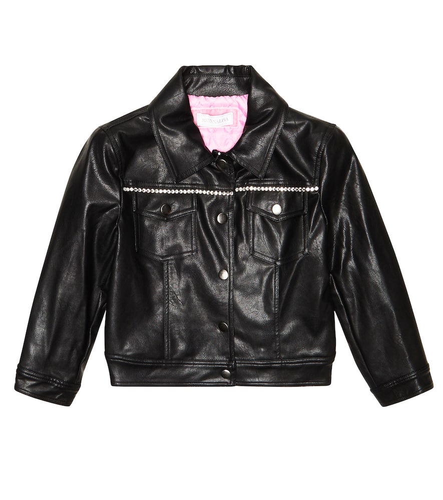 Monnalisa x Disney® embellished biker jacket