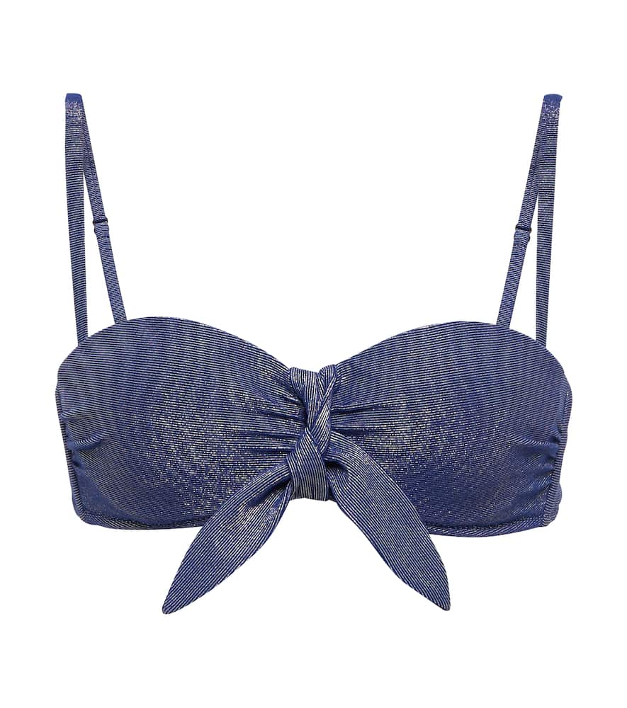 Heidi Klein Striped bandeau bikini top