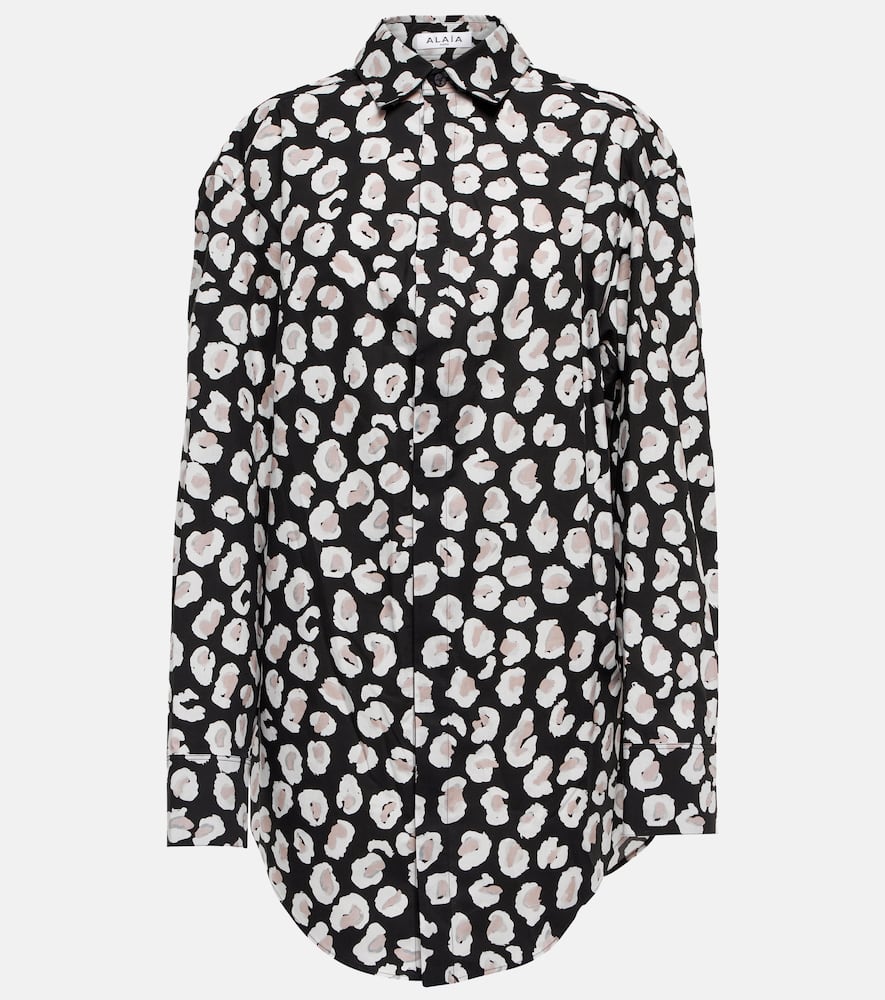 Alaïa Leopard-print cotton shirt