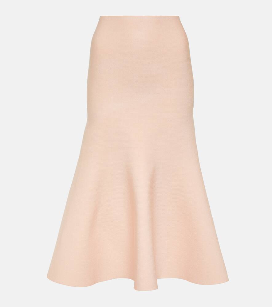 Victoria Beckham High-rise flared midi skirt