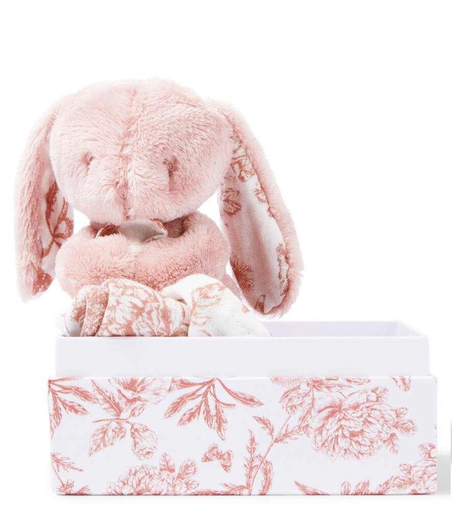 Tartine Et Chocolat Baby Augustin The Rabbit Comforter In Pink