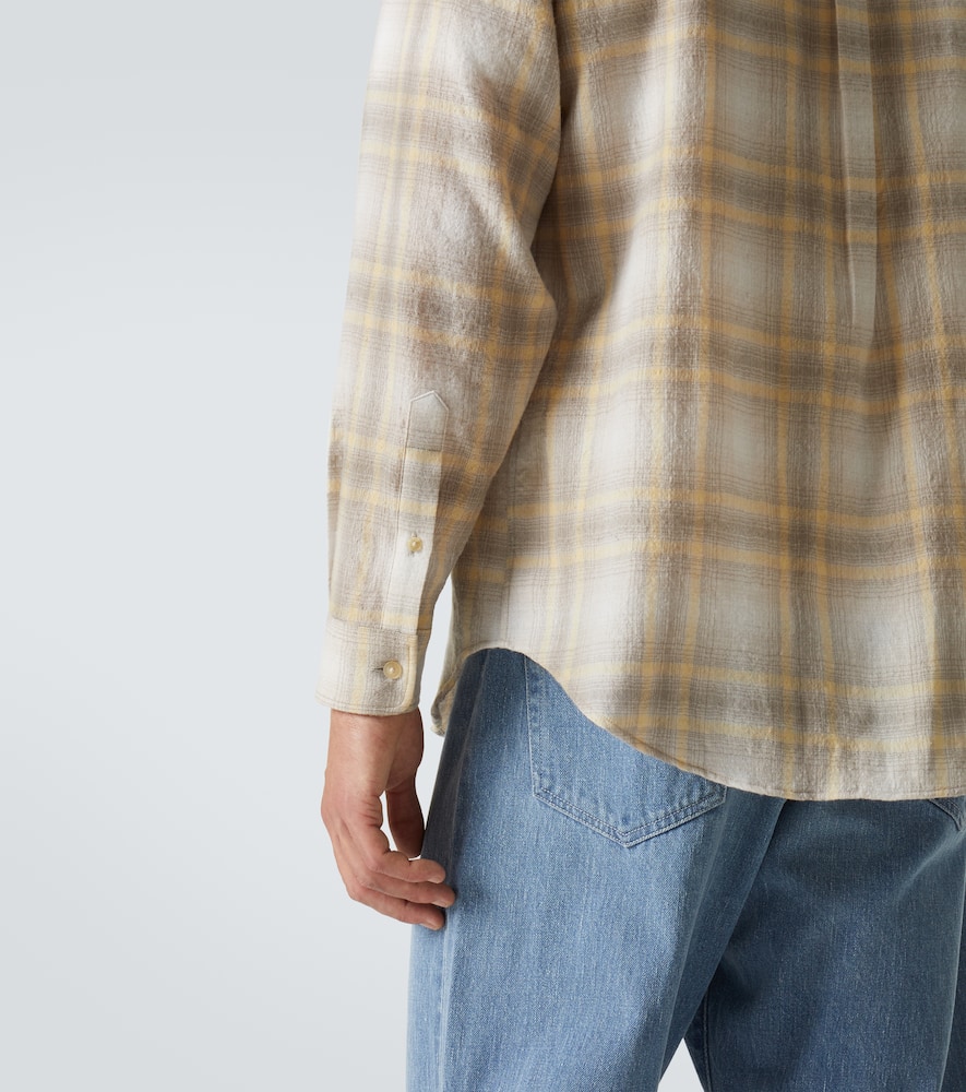 Auralee Plaid wool shirt