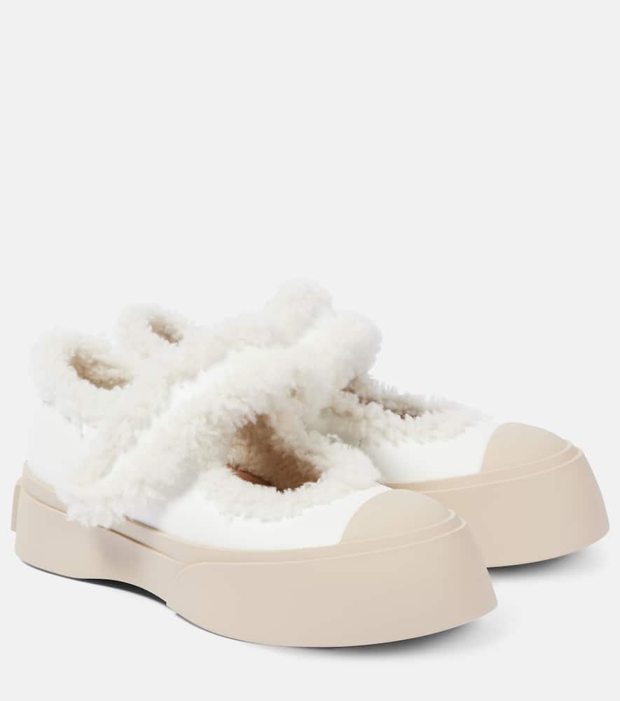 Marni Mary Jane Trainers In Weiss