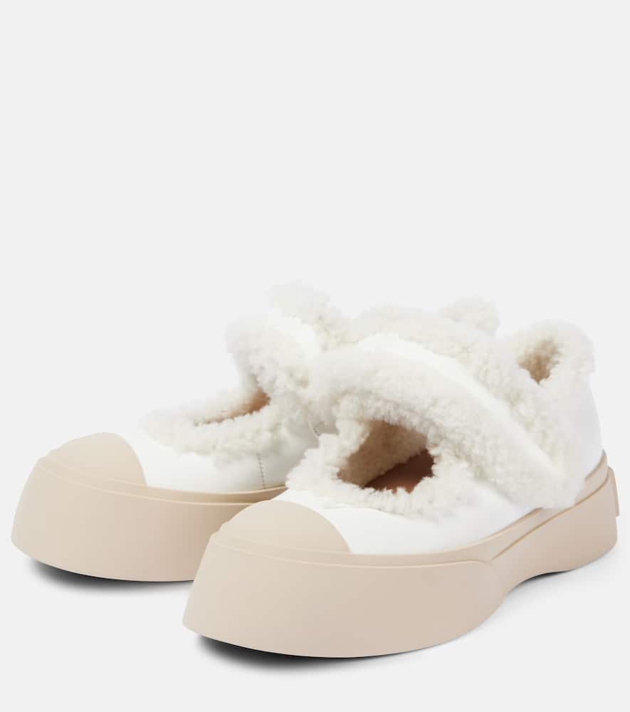 Marni Mary Jane Trainers In Weiss