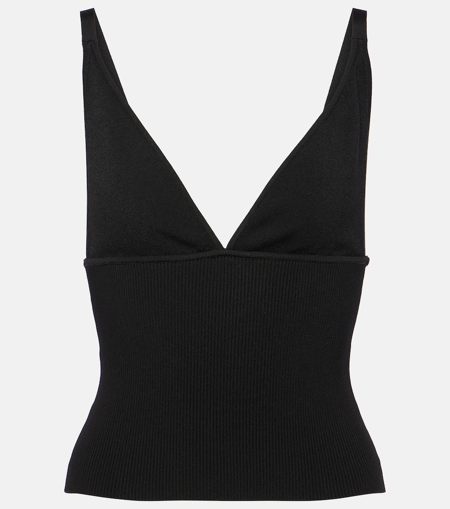 Shop Dolce & Gabbana Knit Tank Top In Black