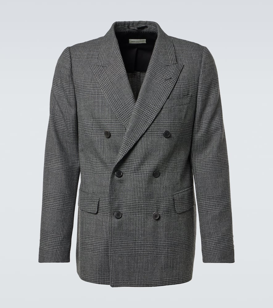 Double-breasted wool blazer