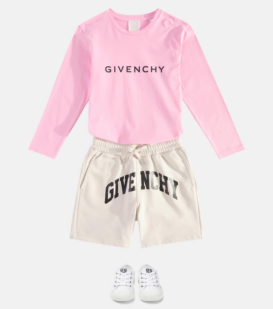 Givenchy Longsleeve Aus Baumwoll-jersey In Pink