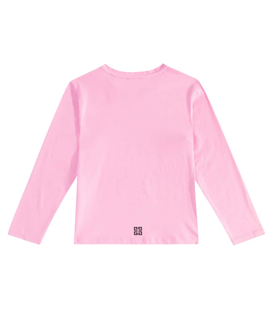 Givenchy Longsleeve Aus Baumwoll-jersey In Pink
